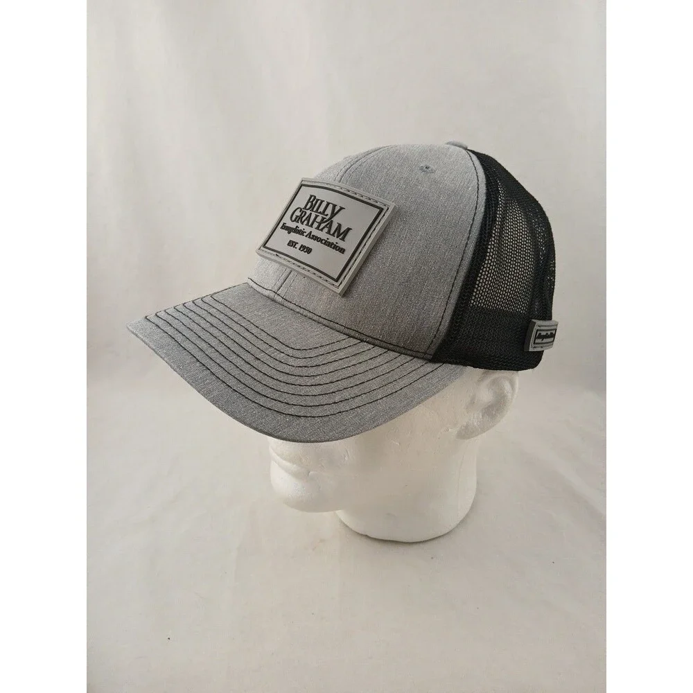 Billy Graham Evangelical Association Est. 1950 Gray Snapback Hat/Cap-EXCELLENT!